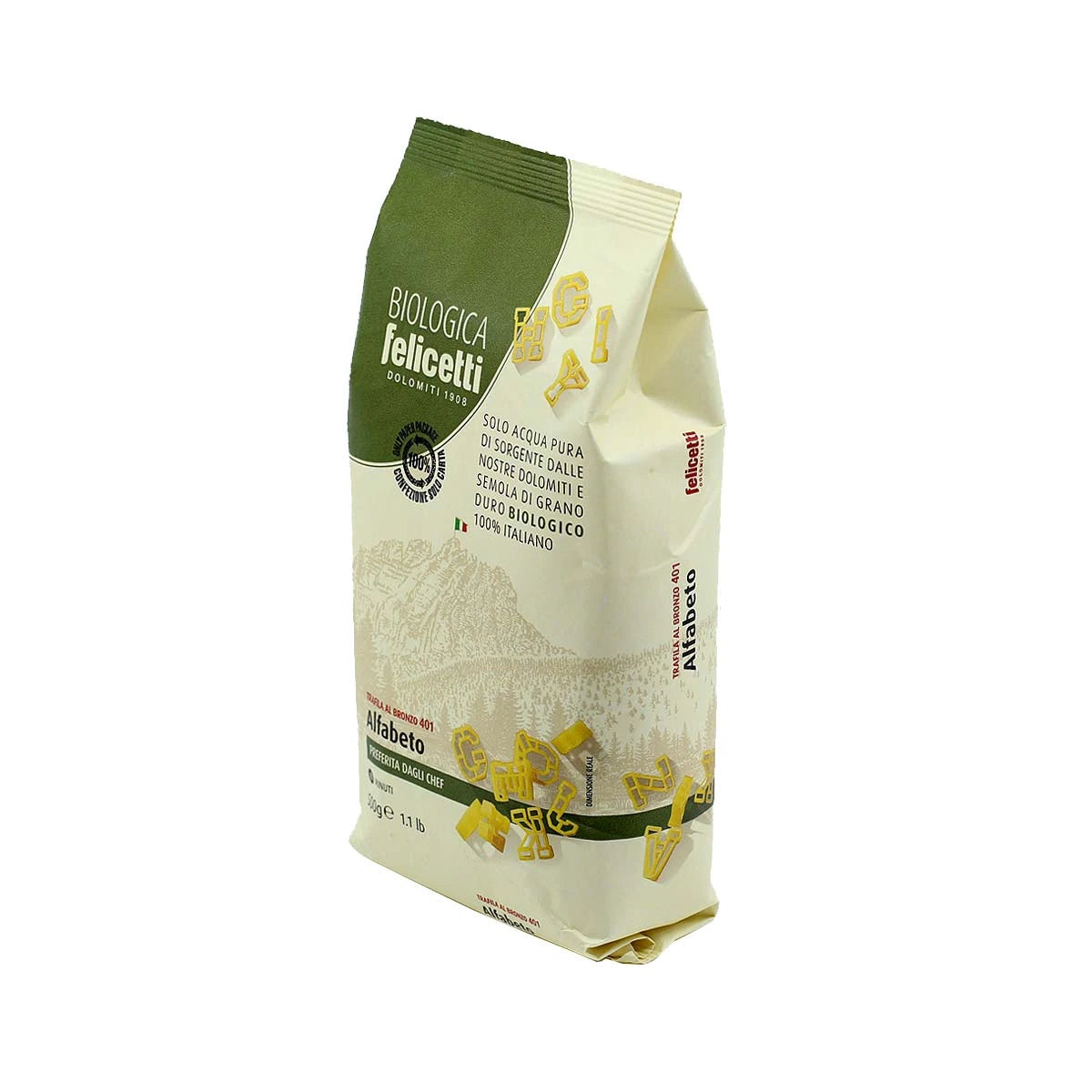 Felicetti Organic Pasta - N°401 Alfabeto 500g (1.1 lbs)