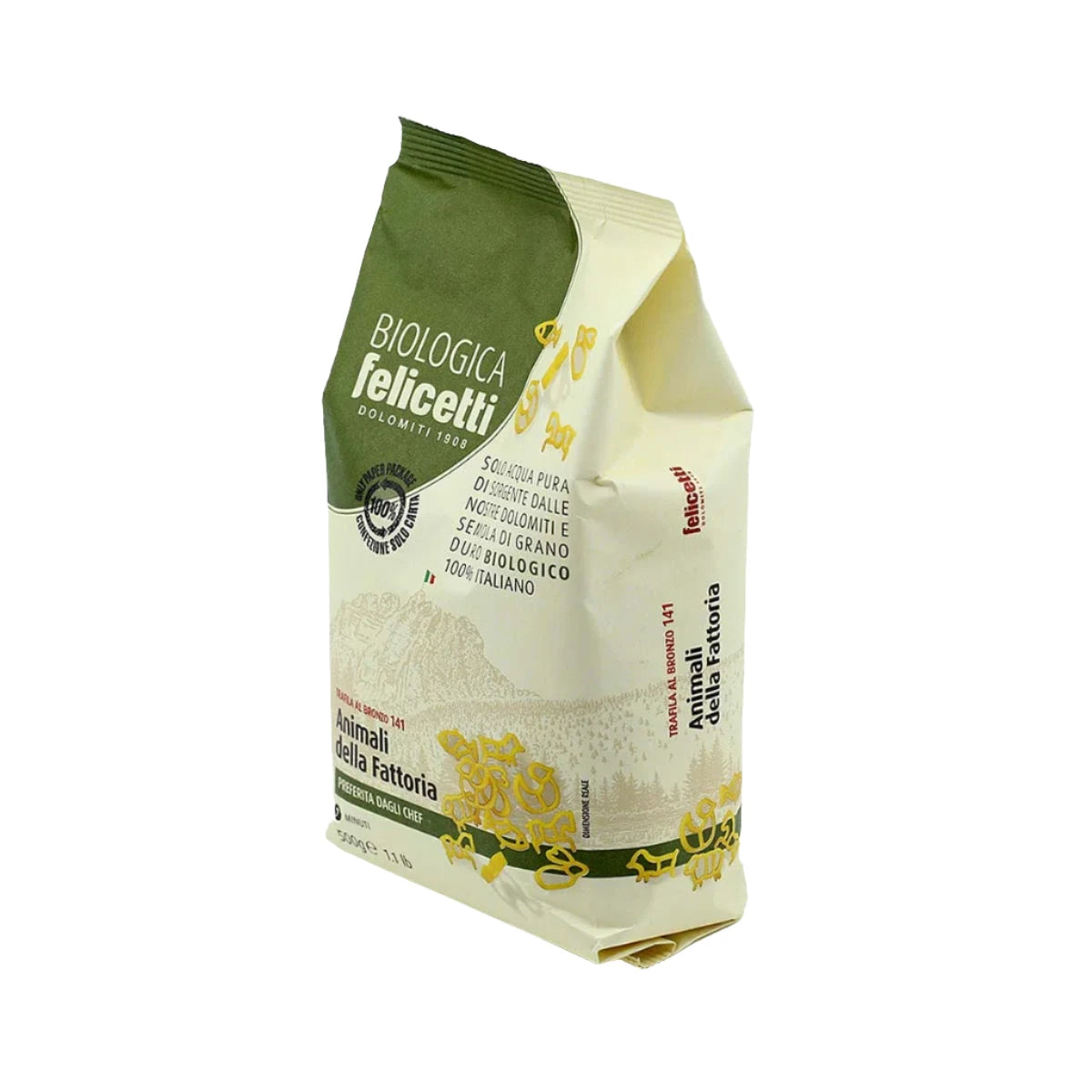 Felicetti Organic Pasta - N°141 Animale 500g (1.1 lbs)
