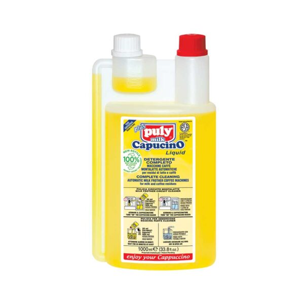 Puly Milk Plus Cappuccino Frother Liquid Detergent 1L (33.8Fl.oz)