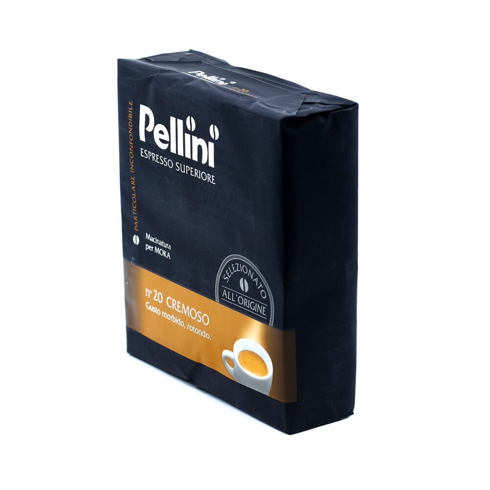 Pellini Superiore Cremoso N.20 Ground Coffee 2x250gr (17.64oz) - Aster Premium