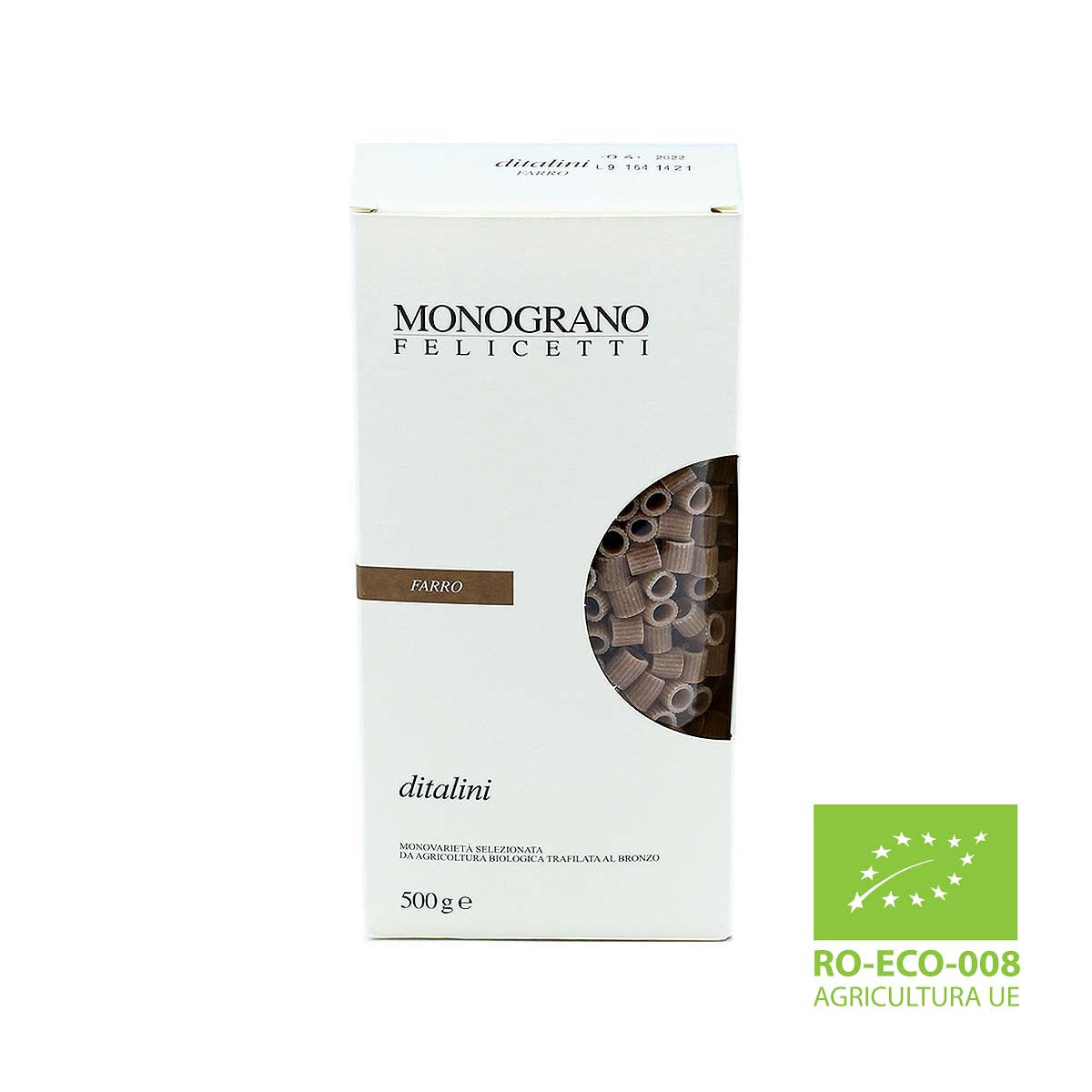 Monograno Felicetti Farro Ditalini Organic Pasta 500g (17.6oz) - Aster Premium