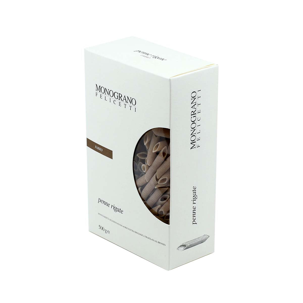 Monograno Felicetti Farro Penne Rigate Organic Dry Pasta 500g (17.6oz)