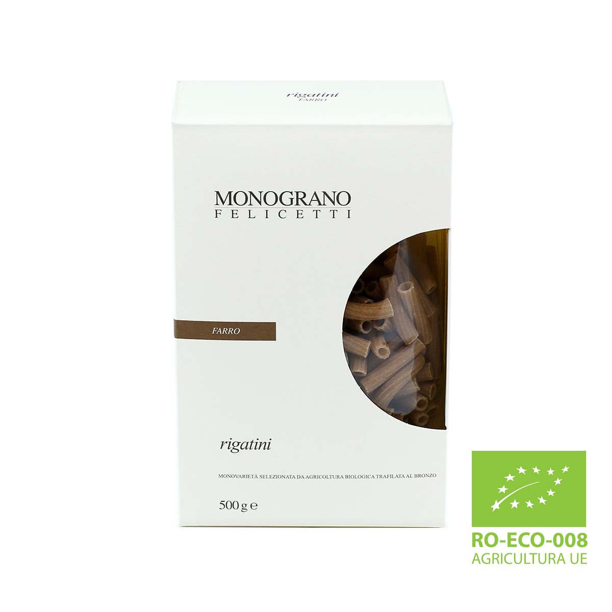 Monograno Felicetti Farro Rigatini Organic Dry Pasta 500g (17.6oz)