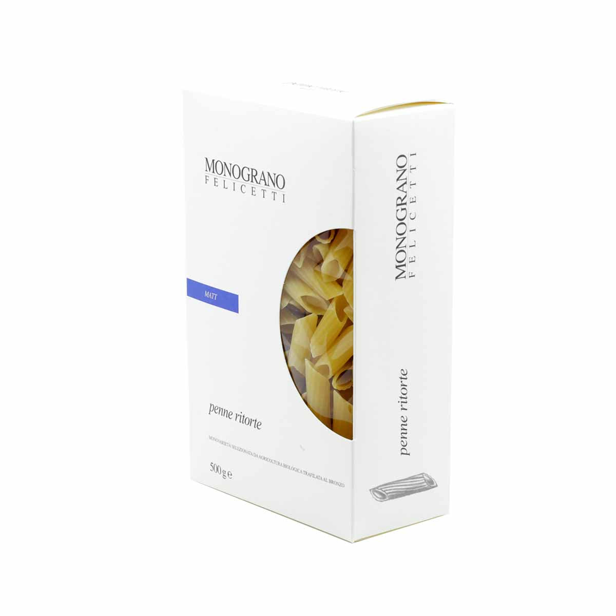 Monograno Felicetti Matt Penne Ritorte Organic Pasta 500g (17.6oz)