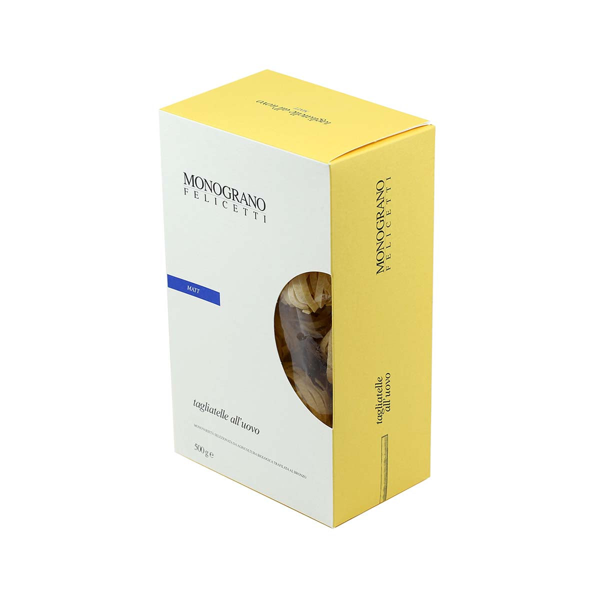 Monograno Felicetti Matt Tagliatelle all'uovo Organic Pasta 500g (17.6oz) - Aster Premium