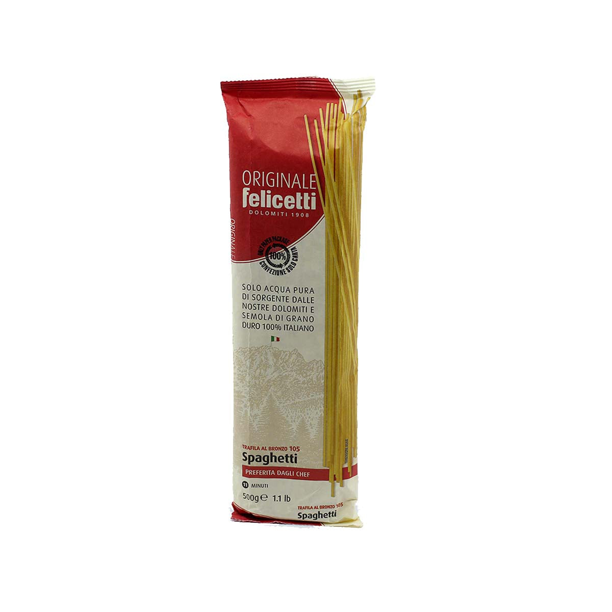 Pasta Felicetti Originale Spaghetti N°105 - 500g (17.6oz)- Aster Premium
