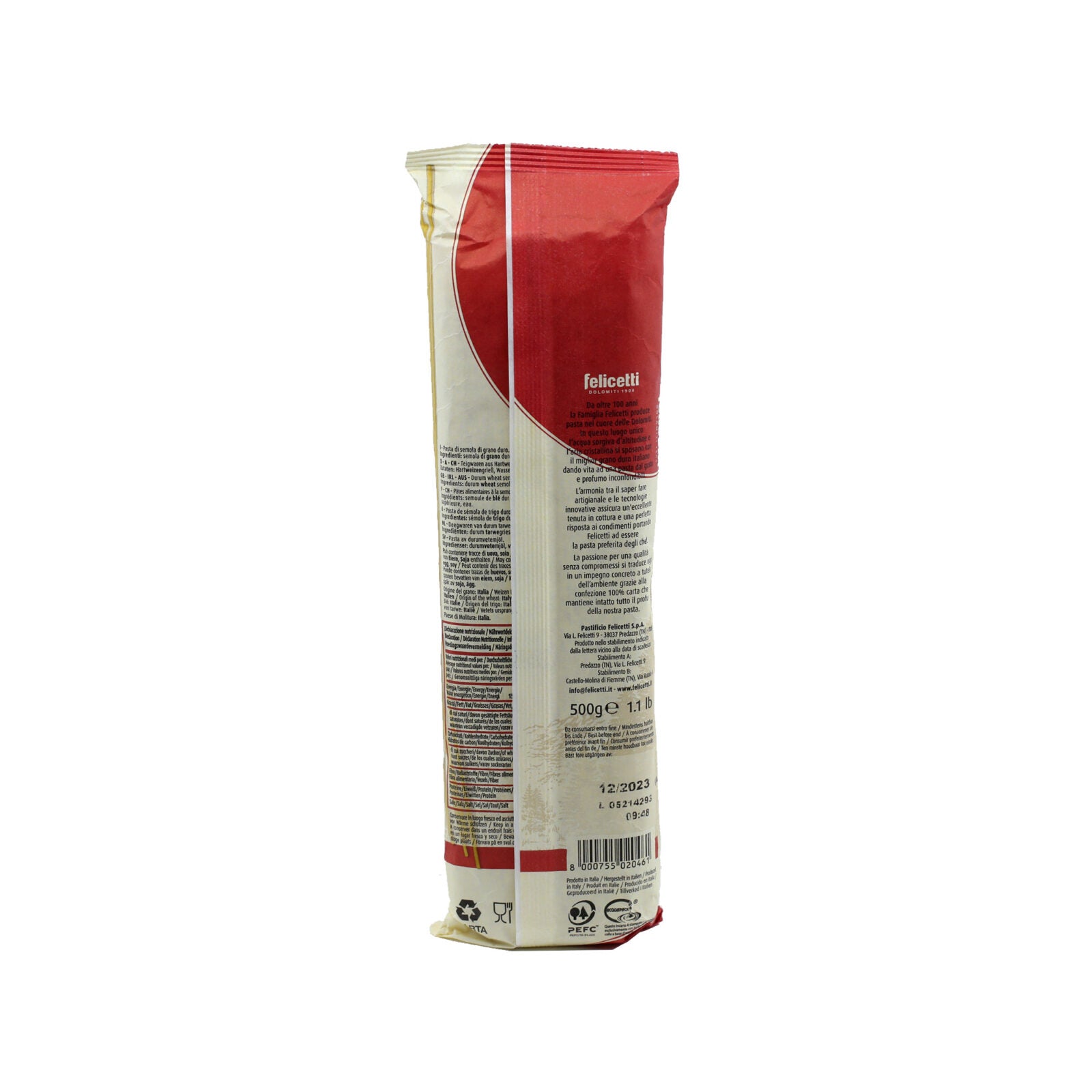 Pasta Felicetti Originale Spaghetti N°105 - 500g (17.6oz)- Aster Premium