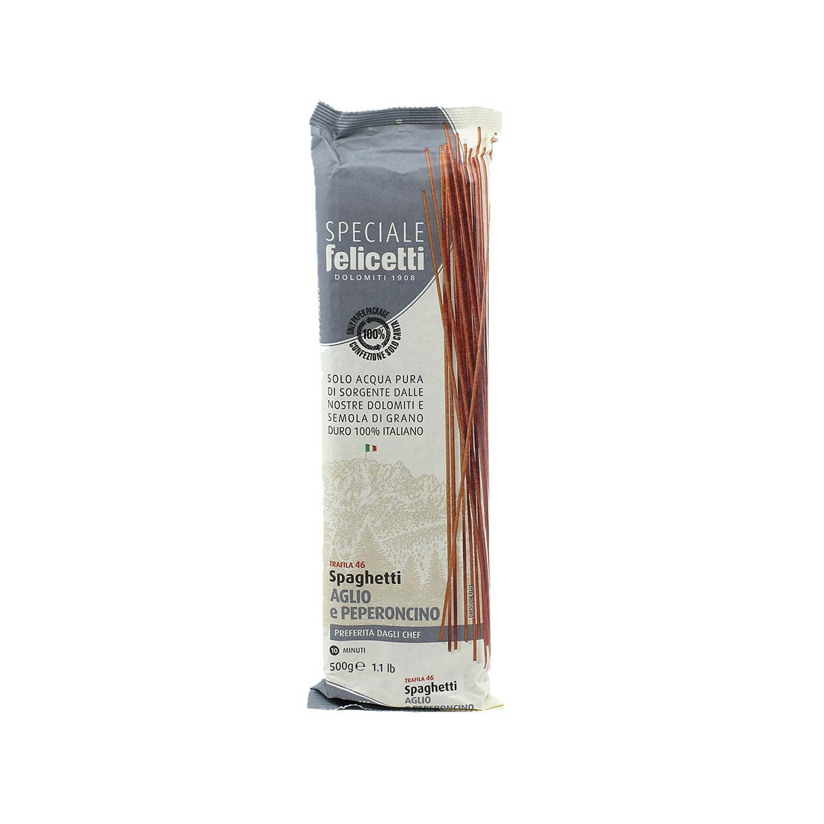 Felicetti Speciale Pasta - N°46 Spaghetti Peperoncino 500g (17.6oz) - Aster Premium