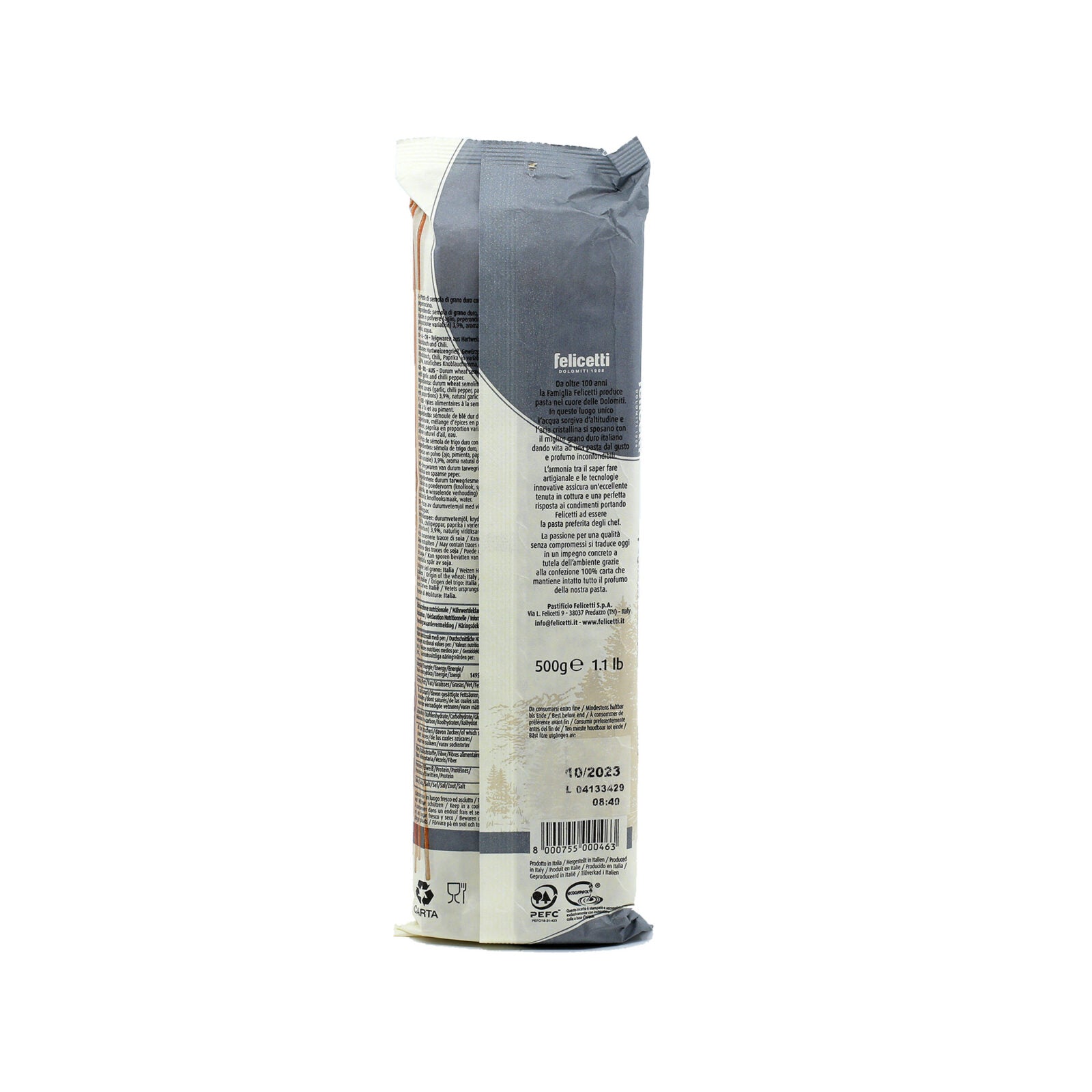 Felicetti Speciale Pasta - N°46 Spaghetti Peperoncino 500g (17.6oz) - Aster Premium