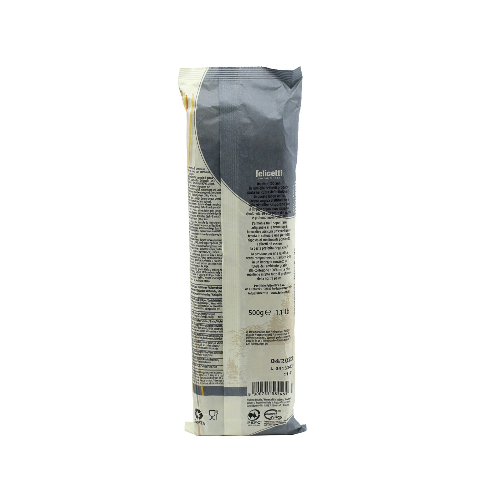 Felicetti Speciale Pasta - N°546 Tricolore Spaghetti 500g (17.6oz)